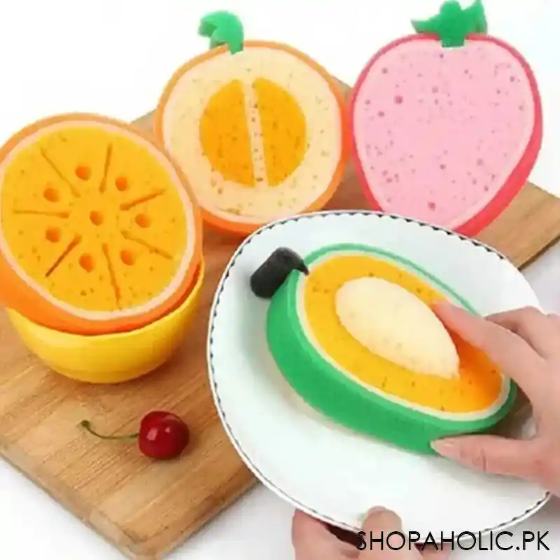 Fruit Shaped Dishwashing Sponges (Random)