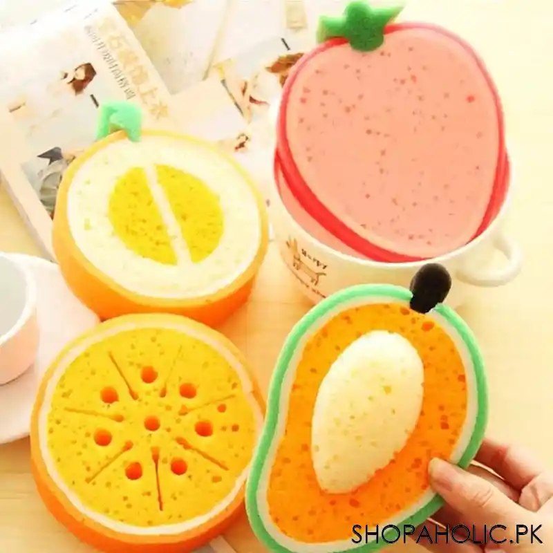 Fruit Shaped Dishwashing Sponges (Random)