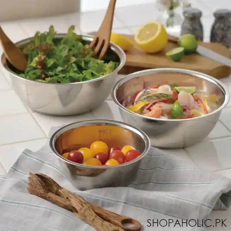 Set Of 5 Metal Mixing Bowls