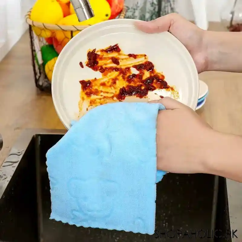 (Set of 5) Microfiber Cleaning Towel Set - Small