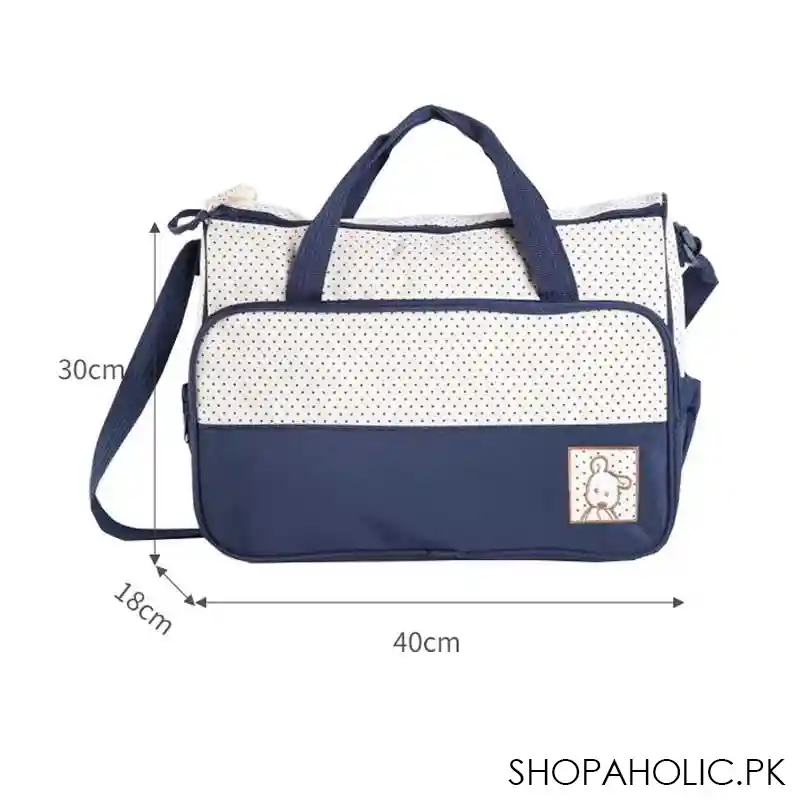 Set of 5 Mommy Bags (Big Bag, Medium Bag, Thermos Bag, Food Separate Bag, Thick Urine Pad)