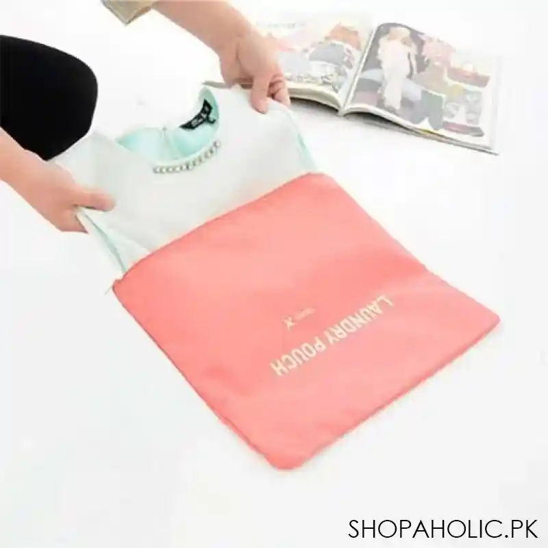 (Set of 6) Travel Organizer Storage Bags Portable Luggage Organizer Clothes Tidy Pouch Suitcase Packing Cube Case