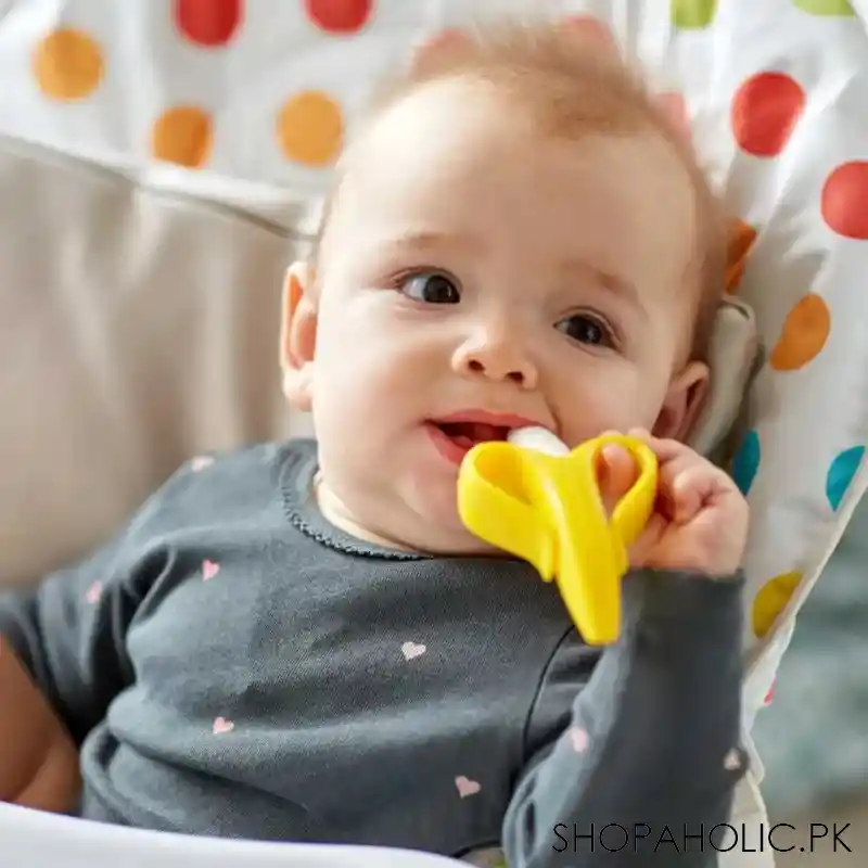 Silicone Banana Shape Baby Teether Toothbrush
