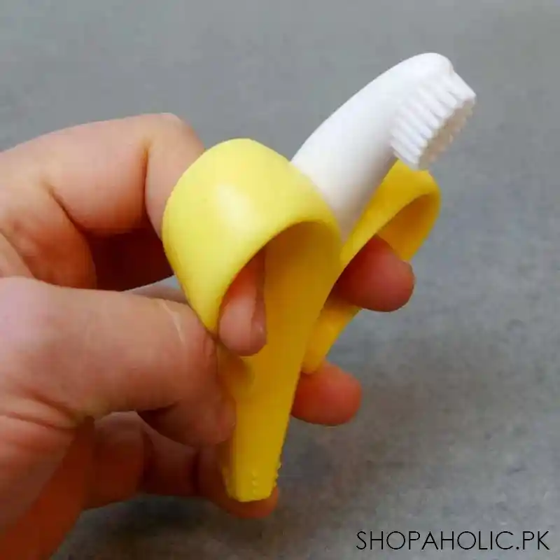 Silicone Banana Shape Baby Teether Toothbrush