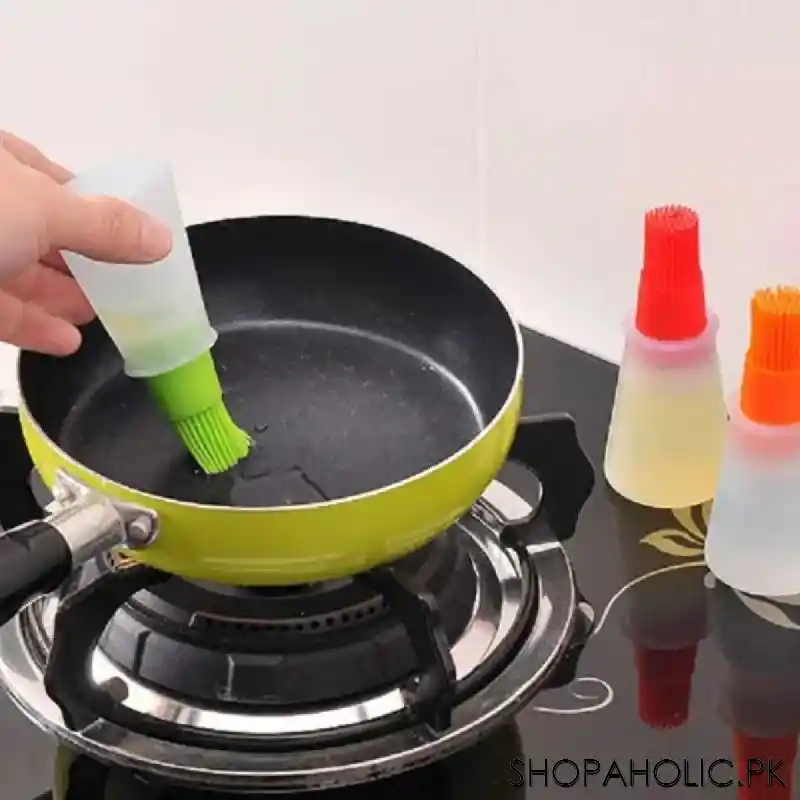 Silicone Cooking Oil Bottle With Basting Brush