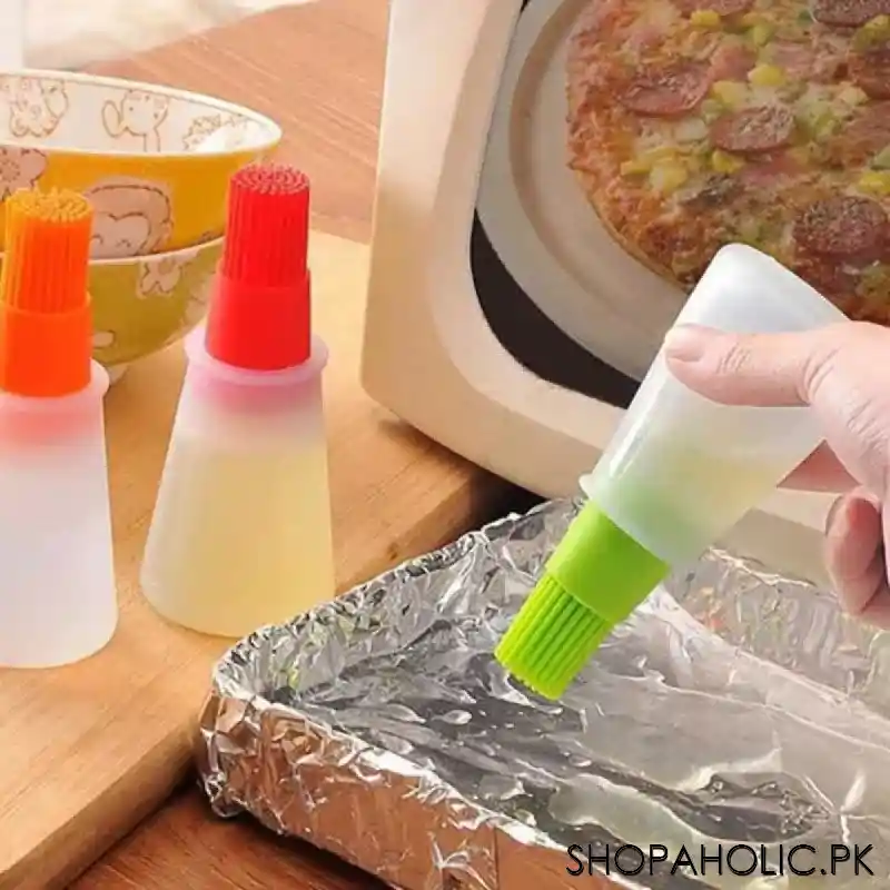 Silicone Cooking Oil Bottle With Basting Brush