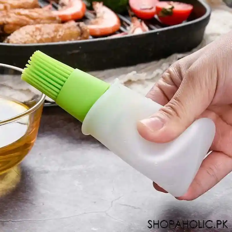 Silicone Cooking Oil Bottle With Basting Brush
