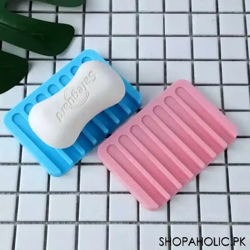 Silicone Drying Mat Dish Soap Holder Tray