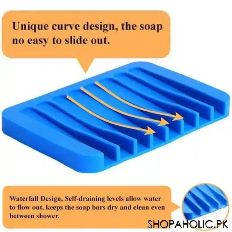 Silicone Drying Mat Dish Soap Holder Tray