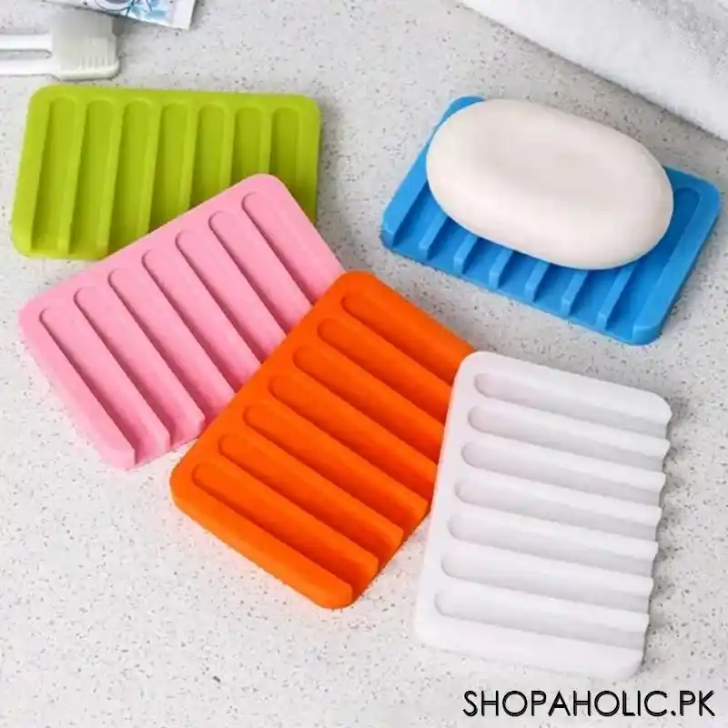 Silicone Drying Mat Dish Soap Holder Tray