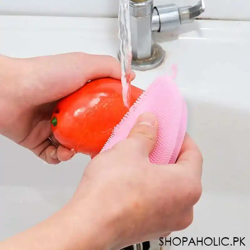 Silicone Go Round Dishwashing Sponge