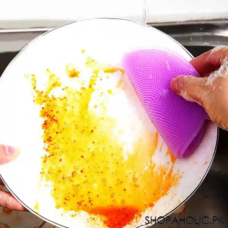 Silicone Go Round Dishwashing Sponge