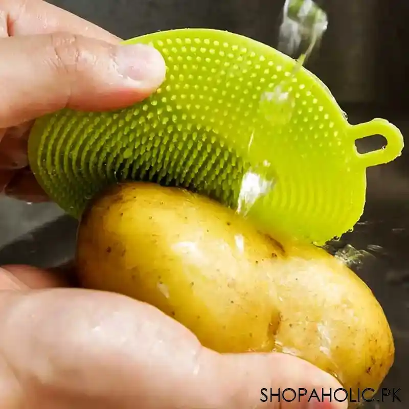 Silicone Go Round Dishwashing Sponge