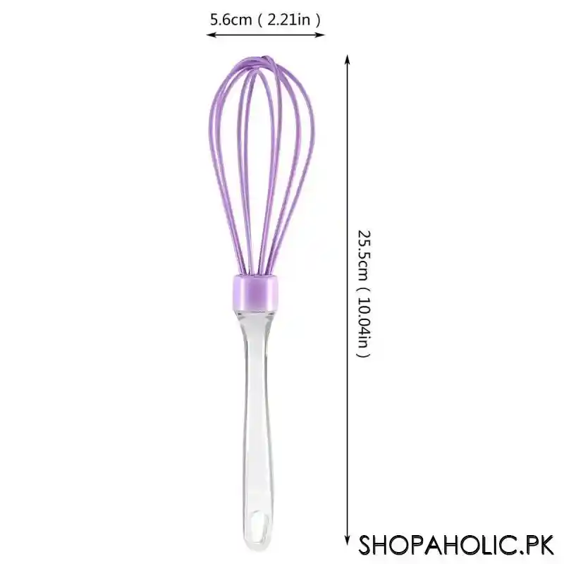 Silicone Manual Egg Beater with Acrylic Handle