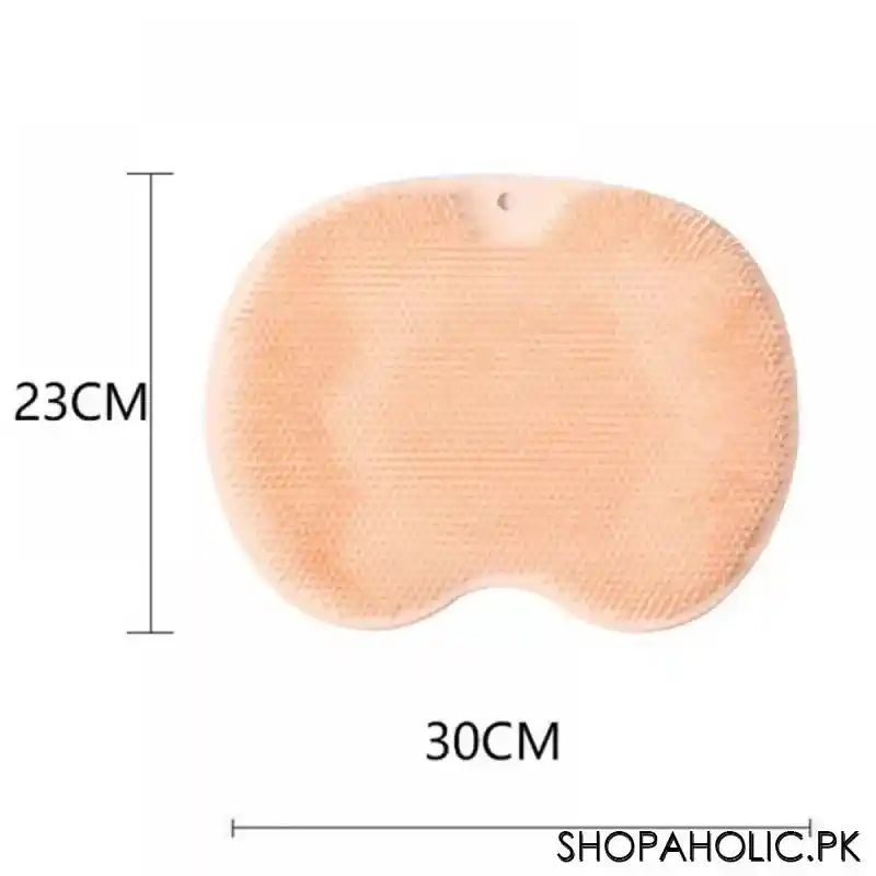 Silicone Non-slip Back Brush and Foot Massager Scrubber Mat