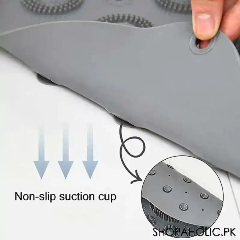 Silicone Non Slip Round Bathroom Mat