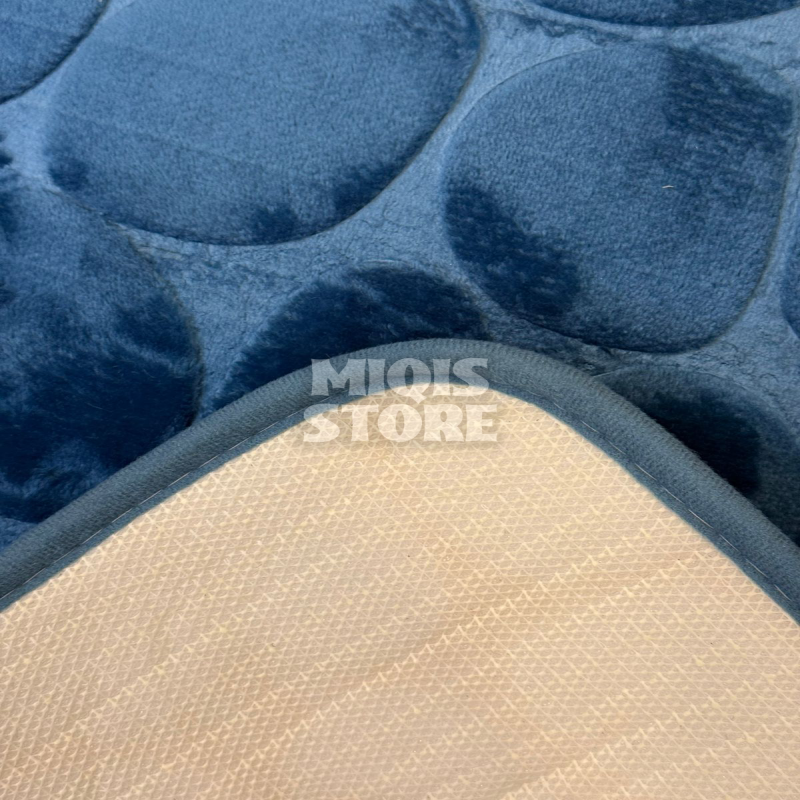 Pebble Stone Water Absorbent Mat (Medium Sky Blue)