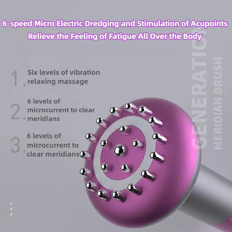 Massager Body Shaping Heating Meridian Scraping brush massager