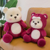 Cute Red Teddy Bear Plush with Detachable Hat – Soft Toy for Kids & Gifts