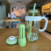 1300ml large capacity plastic water bottle leakprood with straw