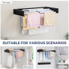 Retractable Wall Mounted Laundry Drying Rack by Hamzastore.pk