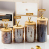 luxury storage containers glass material