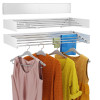 Retractable Wall Mounted Laundry Drying Rack by Hamzastore.pk