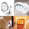 Indoor Outdoor Motion Activated Sensor Cordless Light 360 degree rotating base 7 LED Bright