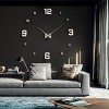 DIY Creative Acrylic Large Wall Clock Modern Design 3D Living Room Clock