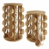 Wooden Revolving Masala Jar (12 Pieces Bottles Jar)