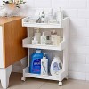 Multi-Purpose Utility Rolling Mobile Cart Trolley Organizer with 3 Tier Drawer Units