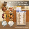 Plastic Airtight Food Storage Container with Measuring Cup 2KG Cereal Storage Box