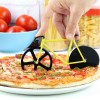 Bicycle Pizza Cutter Stainless Steel Double Pizza Cutter