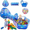Kids Play Tent, Tunnel & Ball Pit with Basketball And Balls
