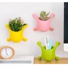 Mini Creative Multifunctional Office Flower Pots Wall Mounted Vase Desktop Pen Holders Storage