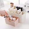 Saving Space Desktop Cosmetic Brush Storage Case With Drawer Makeup Item Pens Desk Organize Box Plastic Holder Organizers
