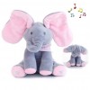Flapping Musical Elephant Pink Peekaboo
