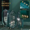 Jewelry Organizer Storage Box Necklaces Earrings Display Case 4 Doors