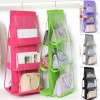 Premium Six Pockets Handbag Hanging Storage Organizer Bag Wardrobe Closet Hanger