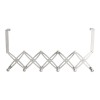 Stainless Steel 6-Hook Storage Rack Clothes Holder Organizer Flexible Back Door Hanger Rack Bathroom Kitchen Hanger Hook