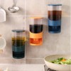 One Piece Oil Bottle Plastic 550ML Press Vinegar, Oil Jar Wall Mounted Household Kitchen Storage