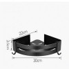 Aluminum Bathroom Shelf Cosmetic Rack In Wall Corner Tub Basket With Hook Storage Bathroom Shelf Black