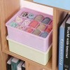 Socks Undergarments Storage Box 15 Grid with Transparent Cover