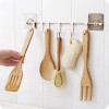 Hanger 6 Hook Utensil Holder Cabinet Shelf Organiser Rack Wall Kitchen Wardrobe