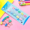 Pack of 10 Multicolor Binder Clips