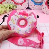 Portable Cartoon Creative Donut Water Bottle with Straw
