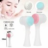 Double Side Silicone Face Cleansing Brush Portable Face Brush