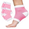 Pair of Moisturizing Heel Socks Gel Lined Toeless Spa Socks to Heal and Treat Dry, Cracked Heels While You Sleep