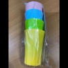 Pack Of Four Rainbow Plastic Glass Highest Quality