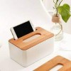 Creative Wooden Tissue Holder With Lid